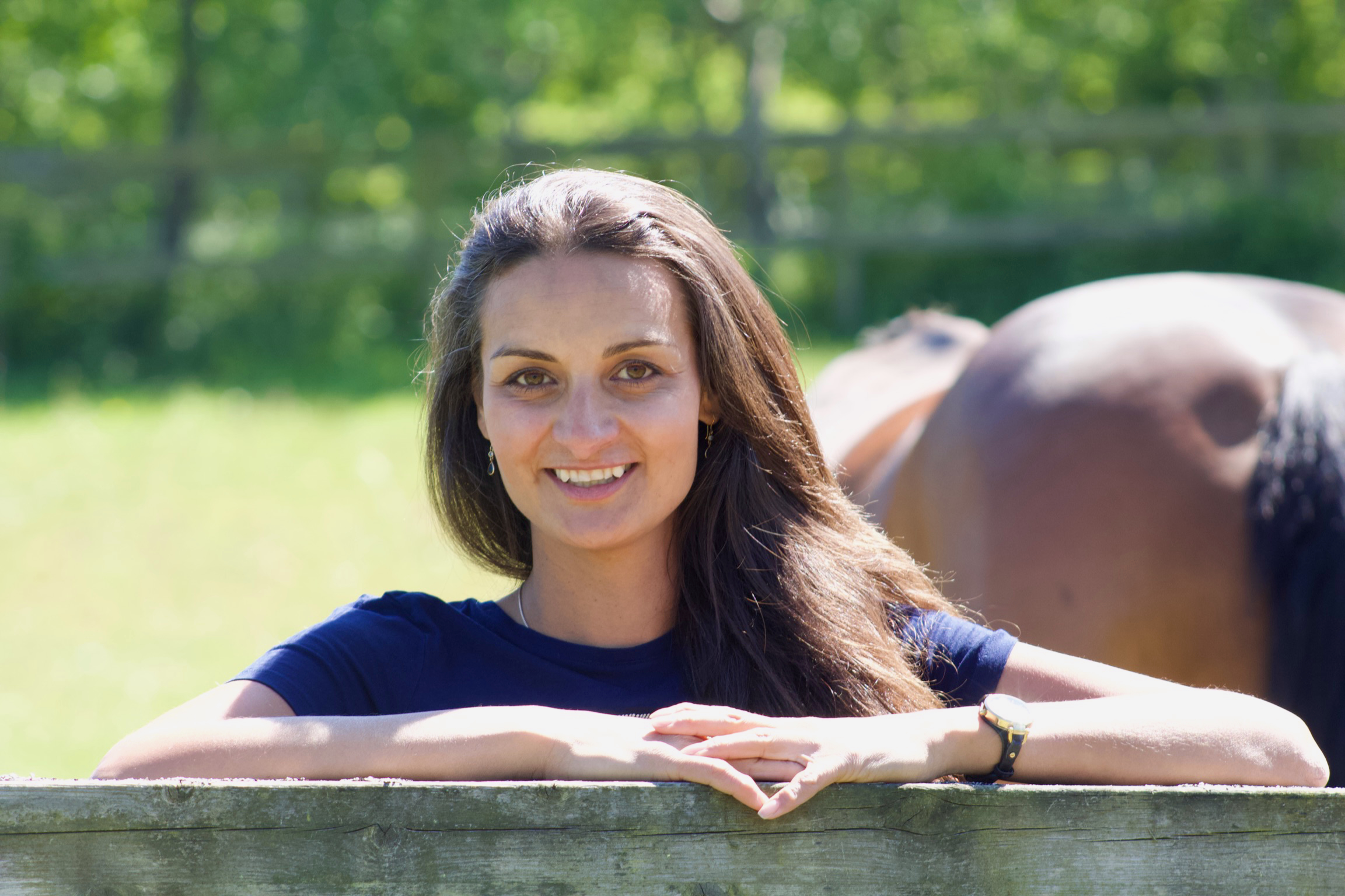 Christina Borreby med hest